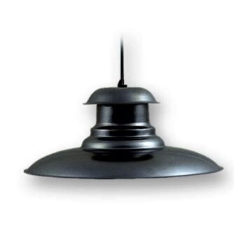 Colgante de metal estilo antique negro texturado de 32 cm