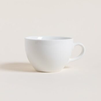 Mug / tazon de porcelana con asa de 460 ml en color blancos