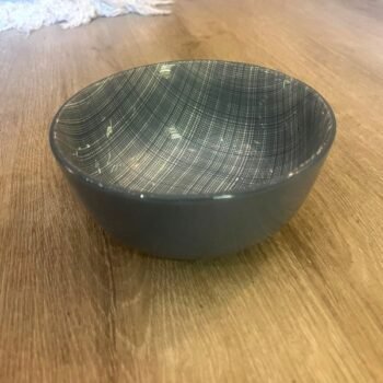 Bowl de ceramica modelo Marlon gris de 14 cm