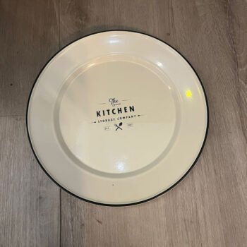Plato playo enlozado estampado Kitchen de 25 cm