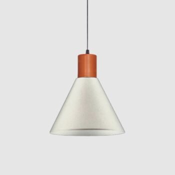 Colgante de metal blanco combinado con dorado estilo campana de 25 cm