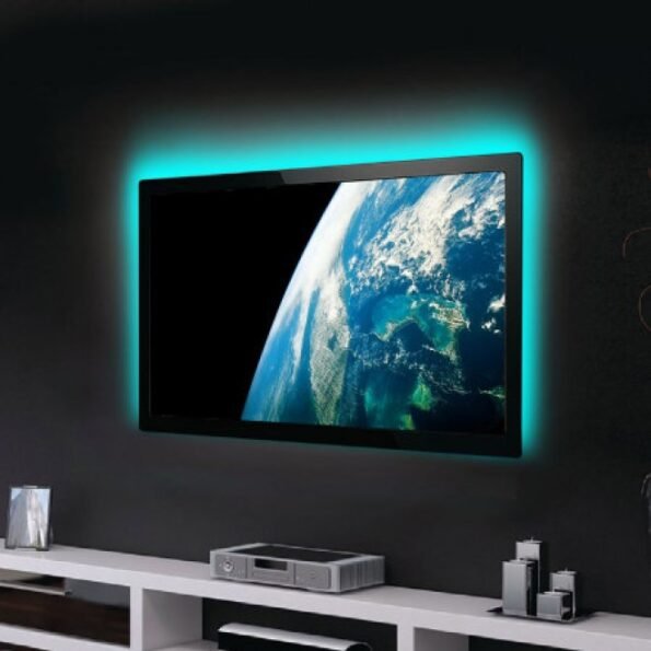 Kit completo tira de Led RGB 5050 x 4,5 mts con fuente y control ...