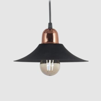 Colgante Clasico Chapa 22 Cm (Disponible en Blanco / Negro / Combinado)