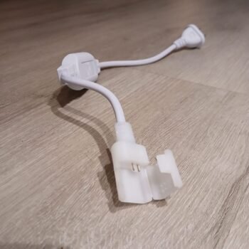 Enchufe rectificador de corriente para tira de Neon flex a 220v con conector en H