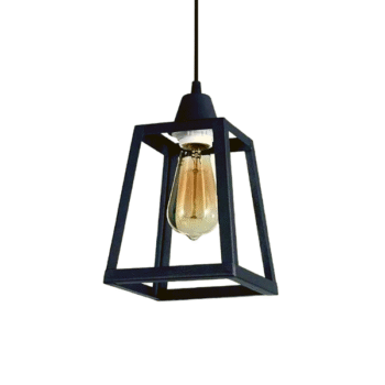 Colgante Trapecio Hierro Negro