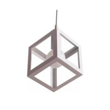 Colgante Cubo Blanco