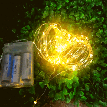 Hilo Led X 10 Mts Blanco Calido A Pilas