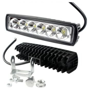 Faro Auxiliar Barra 6 Led Cree 18w 12v-24v Alta Potencia