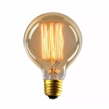 Lampara de Filamento Carbono Globo G80 dimerizable 24w Luz calida