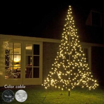 Guirnalda de 200 Led calida 20 mts interconectable para exterior