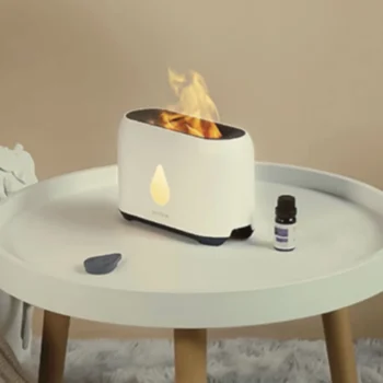 Humidificador difusor efecto fuego Led con control remoto 200 ml