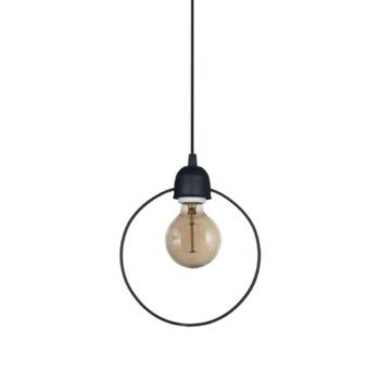 Colgante Geo Circulo Negro