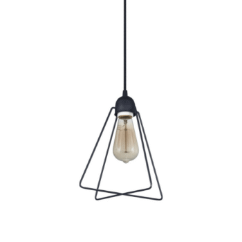 Colgante Geo Piramide Negro