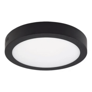 Plafones Aplicar Led Redondo Negro 6W Luz Fria - Yarlux