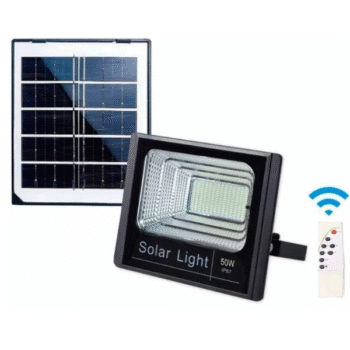 Reflector led de 50w con panel solar y control remoto Luz Fria
