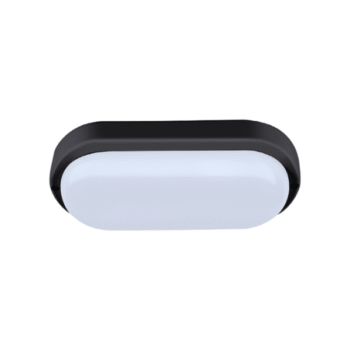Tortuga LED Integrado 18W Macroled Marco Negro Disponible en Luz Fria o Calida