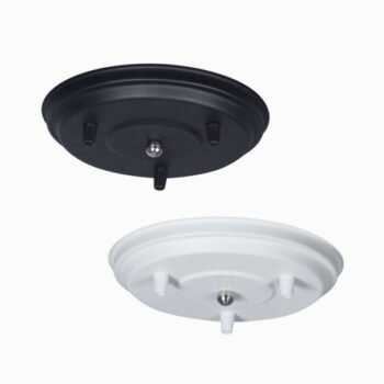 Floron plato redondo para colgar 3 luces en negro o blanco