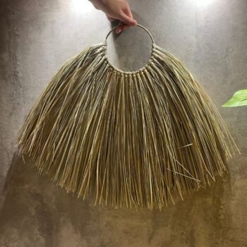 Tapiz de seagrass con aro para colgar de 80 x 55 cm