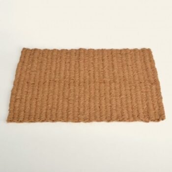 Alfombra de fibra natural de coco lisa de 60 x 40 cm
