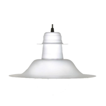 Colgante de metal estilo Antique blanco de 40 cm