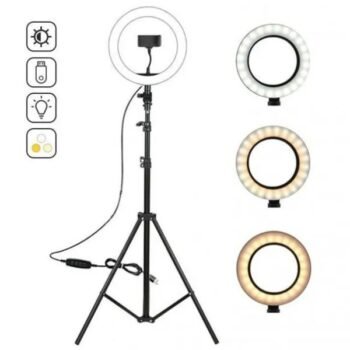 Aro de Luz Led de 31 cm con tripode 2,1 mts profesional para Selfies