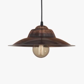 Colgante sombrero vintage cobre antiguo