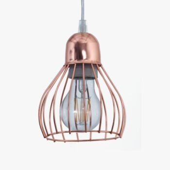 Colgante Tipo Jaula Mini Vintage Cobre