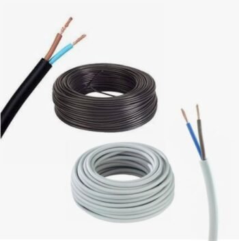 Cable tipo taller 2 x 1 en negro o blanco / venta por Metro