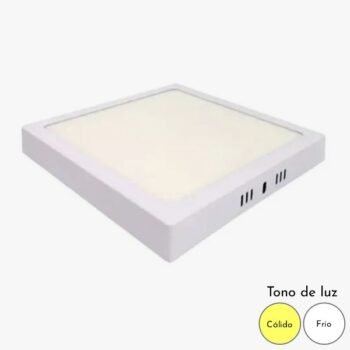 Plafon de aplicar 12w cuadrado disponible en luz calida o fria Candela
