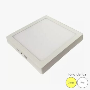 Plafon Led de aplicar 18w cuadrado Luz calida o fria Candela