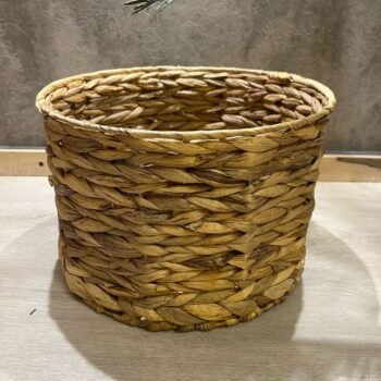 Cesta redonda de fibras de banano chico de 30 x 20 cm