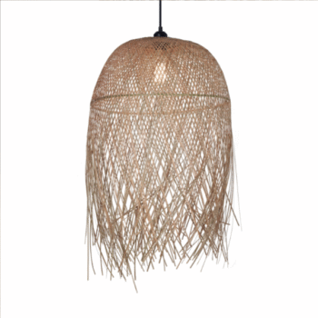 Colgante Artesanal Phong Grande de caña de bambu natural de 50 x 80 cm