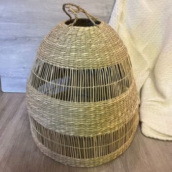 Colgante artesanal Giong grande de seagrass de 45 x 42 cm
