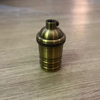 Portalamparas Edison antique de metal bronce Macroled