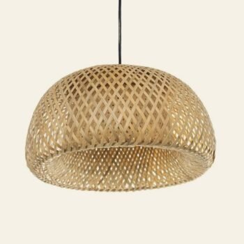 Colgante Artesanal de caña de bambu natural de 45 x 25 cm