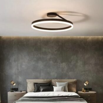 Lampara colgante Led circular minimalista con tono de luz regulable 50w