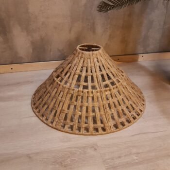 Colgante artesanal de hierro con hilo de yute natural Yazuke 50 x 23 cm
