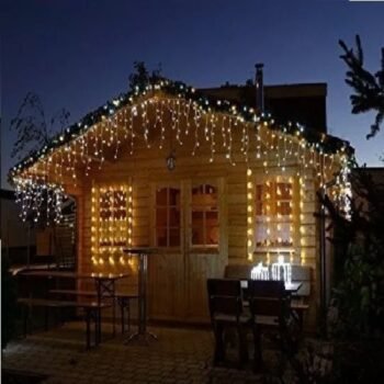 Cortina Led de 10 mts luz calida fija interconectable