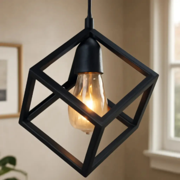 Colgante Cubo Negro