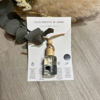 Difusor colgante con tapa de madera para autos de Avellanas y Pistacho 10 ml