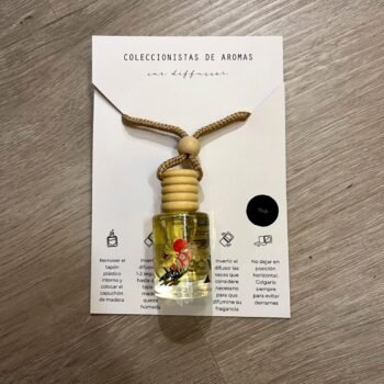 Difusor colgante con tapa de madera para autos de Tilo 10 ml