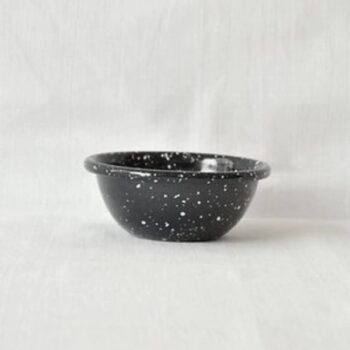 Dips enlozado jaspeado negro de 7 x 3 cm