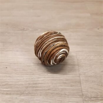 Esferas decorativas de hilo kraft de 6 cm