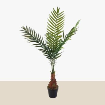 Planta artificial con hojas de palmera de 130 cm en maceta