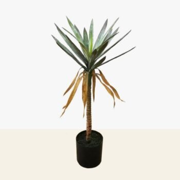 Planta artificial con hojas tipo Dracena de 80 cm en maceta