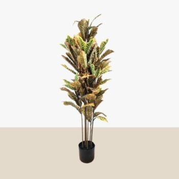 Planta con hojas artificiales de 215 cm en maceta