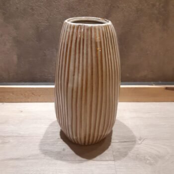 Jarron florero de ceramica Lines de 13 x 23 cm