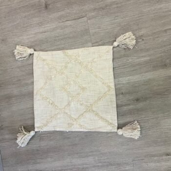 Funda para almohadones de algodon tramado grueso de 42 x 42 cm