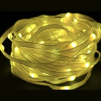 Guirnalda de 20 mts con 200 luces led con cable chato para exterior 220v