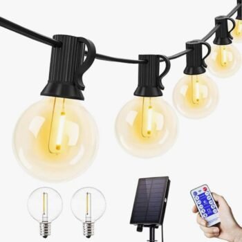 Guirnalda de 25 luces Led Solar recargable con control remoto de 8,6 mts